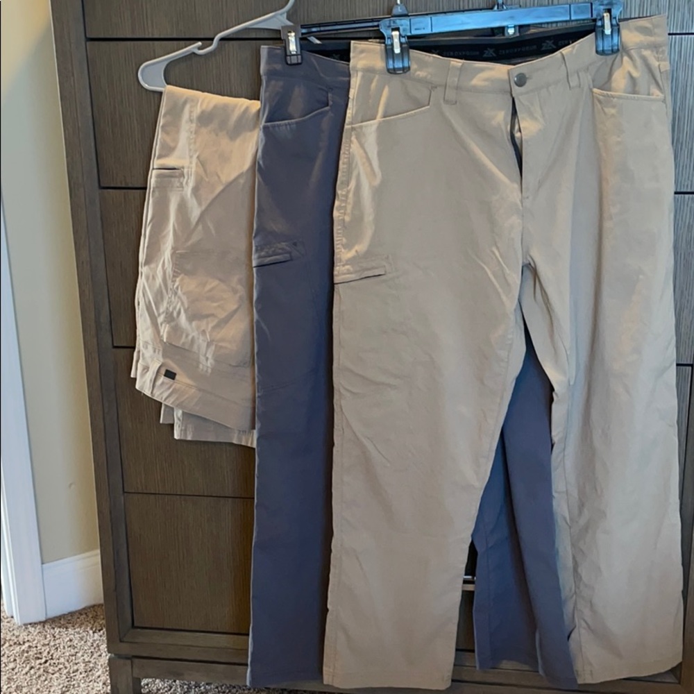3 Pairs Zeroxposur Pants Travel Series
